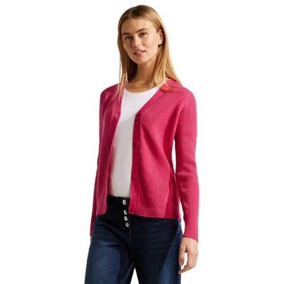 B253720 Cosy Buttoned Rib Mix kardigan, Cosy Coral Melange, XL B253720 Cosy Buttoned Rib Mix kardigan, Cosy Coral Melange, XL
