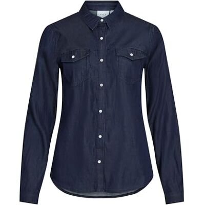 14033008-4953431 Vibista Denim Shirt-Noos, niebieski (Dark Blue Denim), XXL 14033008-4953431 Vibista Denim Shirt-Noos, niebieski (Dark Blue Denim), XXL