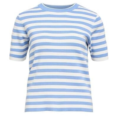 23043510-4729515 Objester S/S New Knit sweter Noos, Cornflower Blue, S 23043510-4729515 Objester S/S New Knit sweter Noos, Cornflower Blue, S
