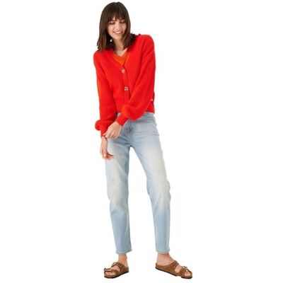 Z0009-6095 Garcia Damski kardigan dzianinowy, Manderin Red, XS Z0009-6095 Garcia Damski kardigan dzianinowy, Manderin Red, XS
