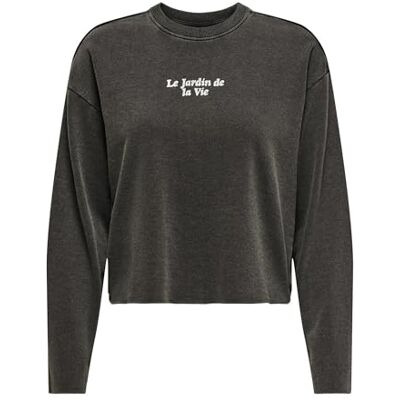 15351887-4792295 Onllucinda L/S Flowers O-Neck Ub SWT, czarny, L 15351887-4792295 Onllucinda L/S Flowers O-Neck Ub SWT, czarny, L