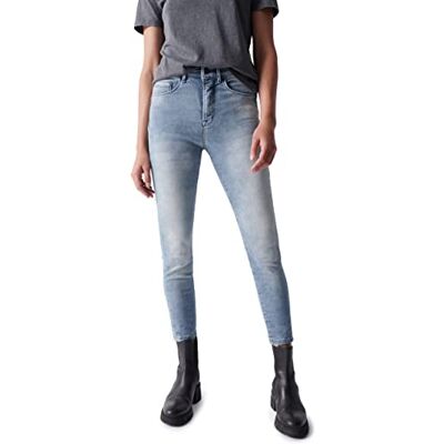 122639 Salsa Jeansy Secret Glamour, Push In, spodnie Capri, sprane dżinsy, niebieski, 32W x 30L 122639 Salsa Jeansy Secret Glamour, Push In, spodnie Capri, sprane dżinsy, niebieski, 32W x 30L
