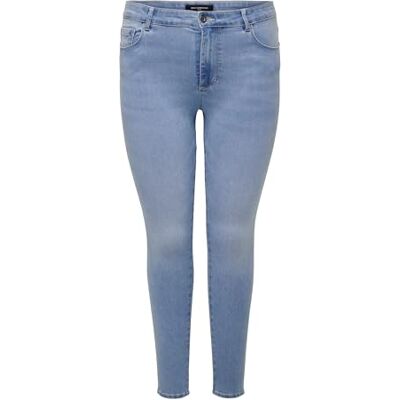 15199400 ONLY Carmakoma damskie dżinsy skinny fit Curvy CarAugusta HW, jasnoniebieski (light blue denim), 54W / 34L 15199400 ONLY Carmakoma damskie dżinsy skinny fit Curvy CarAugusta HW, jasnoniebieski (light blue denim), 54W / 34L