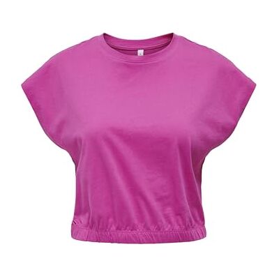 15252470-4439883 ONLMAY Life S/S Cropped TOP Box JRS, różowy (Raspberry Rose), S 15252470-4439883 ONLMAY Life S/S Cropped TOP Box JRS, różowy (Raspberry Rose), S