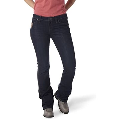3WF05DR Wrangler Riggs Workwear Womens 5 Pocket Boot Cut Jean Work Utility Pants, Dark Rinse, 2-30 US 3WF05DR Wrangler Riggs Workwear Womens 5 Pocket Boot Cut Jean Work Utility Pants, Dark Rinse, 2-30 US
