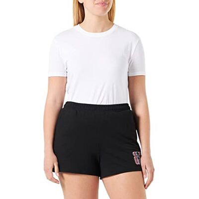 FAW0524 FILA Damskie szorty Sostena Graphic Logo, czarny, M FAW0524 FILA Damskie szorty Sostena Graphic Logo, czarny, M