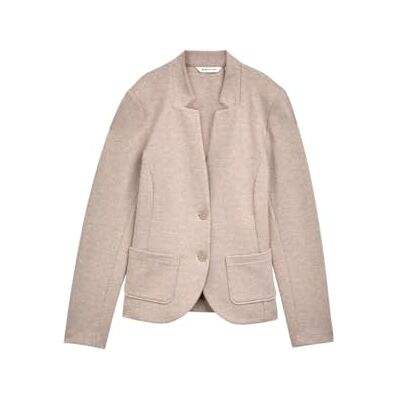 1038703 Tom Tailor Damska marynarka Basic Otoman z kieszeniami, 38330 Soft Taupe Melange, S 1038703 Tom Tailor Damska marynarka Basic Otoman z kieszeniami, 38330 Soft Taupe Melange, S
