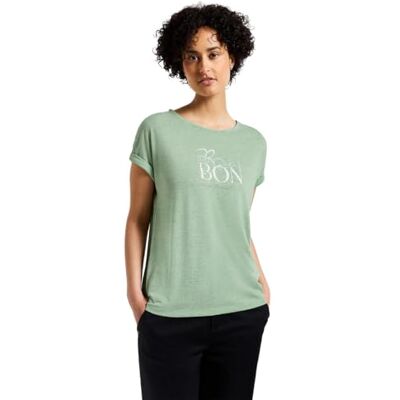 3224343 Street One Damska koszulka z napisem, Soft Jade Green, 38 3224343 Street One Damska koszulka z napisem, Soft Jade Green, 38
