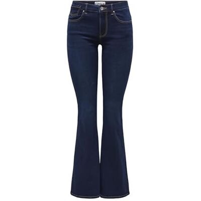 15309845-4531371 ONLREESE REG Retro Flared DNM Box, niebieski (Dark Blue Denim), 28W / 32L 15309845-4531371 ONLREESE REG Retro Flared DNM Box, niebieski (Dark Blue Denim), 28W / 32L