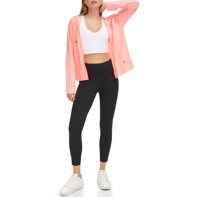 DP3P1883 DKNY Damskie legginsy z wysokim stanem 7/8, atomowy róż, rozmiar XS, Atomic Pink, XS DP3P1883 DKNY Damskie legginsy z wysokim stanem 7/8, atomowy róż, rozmiar XS, Atomic Pink, XS