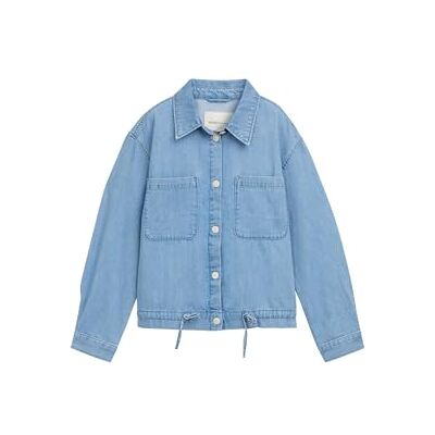 1046683 TOM TAILOR Denim Damska kurtka dżinsowa, 10117 Used Bleached Blue Denim, S 1046683 TOM TAILOR Denim Damska kurtka dżinsowa, 10117 Used Bleached Blue Denim, S