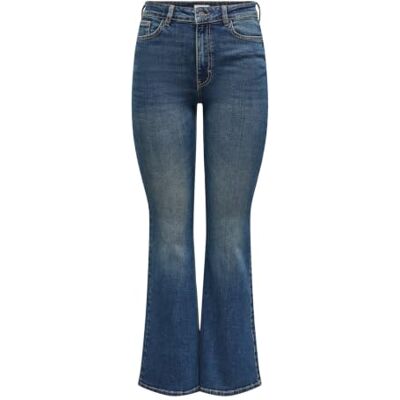 15359633-4874111 Jdy Kathy Hw Flared Jeans DNM, niebieski (Dark Blue Denim), XS / 32L 15359633-4874111 Jdy Kathy Hw Flared Jeans DNM, niebieski (Dark Blue Denim), XS / 32L