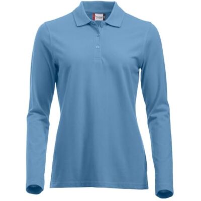 028247-57 Clique Damska koszulka polo Classic Long Sleeved Womens Marion, Niebieski (Light Blue), XL 028247-57 Clique Damska koszulka polo Classic Long Sleeved Womens Marion, Niebieski (Light Blue), XL