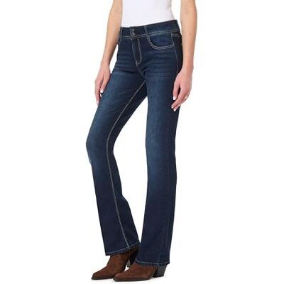 WBM13278P-Z557-18 PS WallFlower Luscious Damskie dżinsy typu bootcut ze średnim stanem, Insta Stretch Denim w rozmiarach Petite, średni rozmiar, Plus Size, Juniors Jeans, 50-duże rozmiary WBM13278P-Z557-18 PS WallFlower Luscious Damskie dżinsy typu bootcut ze średnim stanem, Insta Stretch Denim w rozmiarach Petite, średni rozmiar, Plus Size, Juniors Jeans, 50-duże rozmiary