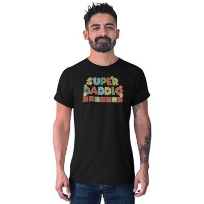 MEREPCZTS107_BK_XL SUPER DADDIO koszulka dla ojca, prezent na Dzień Ojca, humorystyczna odzież, niespodzianka na dzień matki, spersonalizowany przedmiot, stylowy ojciec, oryginalny pomysł na ojca., czarny, XL MEREPCZTS107_BK_XL SUPER DADDIO koszulka dla ojca, prezent na Dzień Ojca, humorystyczna odzież, niespodzianka na dzień matki, spersonalizowany przedmiot, stylowy ojciec, oryginalny pomysł na ojca., czarny, XL