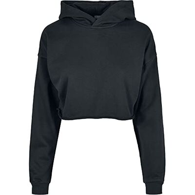 TB4356 Urban Classics Ladies Oversized Cropped Hoody Bluza z kapturem Kobiety , black , XL TB4356 Urban Classics Ladies Oversized Cropped Hoody Bluza z kapturem Kobiety , black , XL