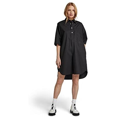 D23219-4481-6484 G-STAR RAW Damska koszulka 2.0 Casual Dress, czarna (dk Black 4481-6484), S, Czarny (Dk Black 4481-6484), S D23219-4481-6484 G-STAR RAW Damska koszulka 2.0 Casual Dress, czarna (dk Black 4481-6484), S, Czarny (Dk Black 4481-6484), S
