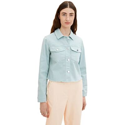 1035325 TOM TAILOR Damski kurtka jeansowa , 30463 Dusty Mint Blue, S 1035325 TOM TAILOR Damski kurtka jeansowa , 30463 Dusty Mint Blue, S