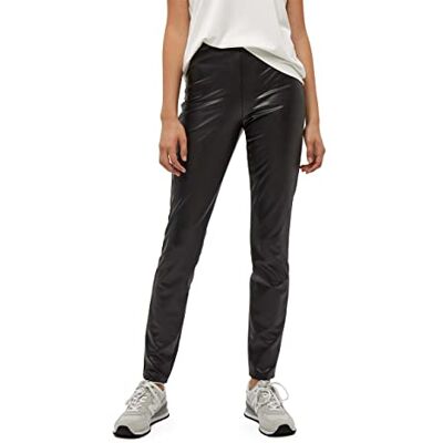 PC1352-9000-XXL Peppercorn Damskie legginsy PU Linette, Czarny, XXL PC1352-9000-XXL Peppercorn Damskie legginsy PU Linette, Czarny, XXL