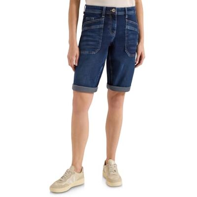 B380955 Cecil Wide Leg spodenki jeansowe Mid Blue Wash 25 B380955 Cecil Wide Leg spodenki jeansowe Mid Blue Wash 25