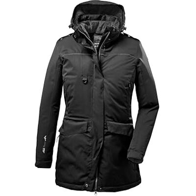 35614-000 Killtec (KILAH) Damska parka funkcyjna z odpinanym kapturem dla właścicieli psów Ostfold WMN PRK B, czarna, 44, 35614-000 Killtec (KILAH) Damska parka funkcyjna z odpinanym kapturem dla właścicieli psów Ostfold WMN PRK B, czarna, 44,