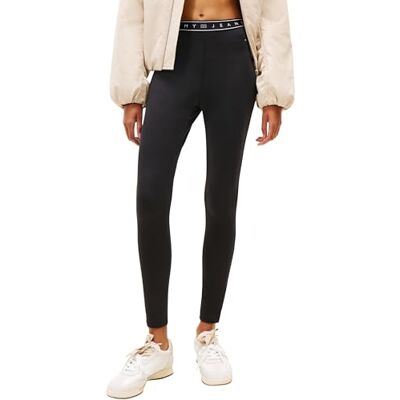 DW0DW22554BDSM Tommy Jeans Damskie legginsy TJW z taśmą DW0DW22554 Pełna długość, Czarne (Czarne), M, czarny (czarny), M DW0DW22554BDSM Tommy Jeans Damskie legginsy TJW z taśmą DW0DW22554 Pełna długość, Czarne (Czarne), M, czarny (czarny), M