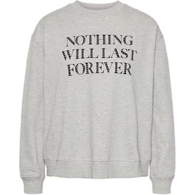 17153634 PIECES PCRANYRA LS Sweat, jasnoszary melanżowy, XL 17153634 PIECES PCRANYRA LS Sweat, jasnoszary melanżowy, XL