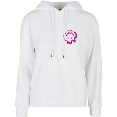 MST032 Miss Tee Damska bluza z kapturem Every Things Nice Hoody, swobodna bluza z kapturem z nadrukiem na plecach, regularny krój, rozmiary XS 5XL, biały, XL MST032 Miss Tee Damska bluza z kapturem Every Things Nice Hoody, swobodna bluza z kapturem z nadrukiem na plecach, regularny krój, rozmiary XS 5XL, biały, XL