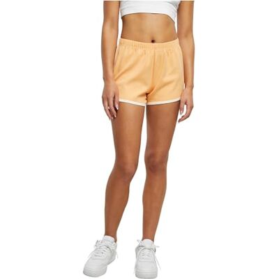 TB4372-04601-0037 Urban Classics Damskie spodnie Organic Interlock Retro Hotpants, krótkie damskie spodnie, dostępne w wielu różnych kolorach, rozmiary od XS do 5XL, Paleorange/biały piasek, 3XL TB4372-04601-0037 Urban Classics Damskie spodnie Organic Interlock Retro Hotpants, krótkie damskie spodnie, dostępne w wielu różnych kolorach, rozmiary od XS do 5XL, Paleorange/biały piasek, 3XL