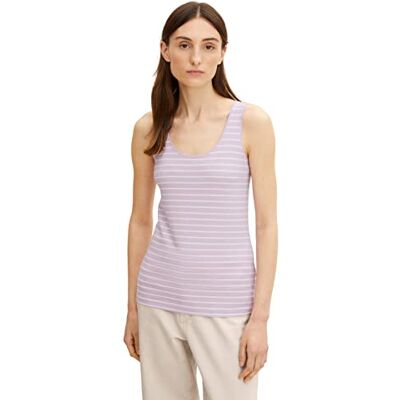 1032184 TOM TAILOR Damski Top Basic , 30070 Lilac Stripe, XXS 1032184 TOM TAILOR Damski Top Basic , 30070 Lilac Stripe, XXS