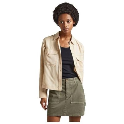 PL304726 Pepe Jeans Koszula damska Belinda, BEŻOWY, L PL304726 Pepe Jeans Koszula damska Belinda, BEŻOWY, L