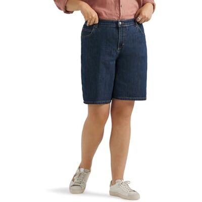 103783730 Lee Uniforms damskie szorty bermudy Plus Size Relaxed-fit, laguna, 54 103783730 Lee Uniforms damskie szorty bermudy Plus Size Relaxed-fit, laguna, 54