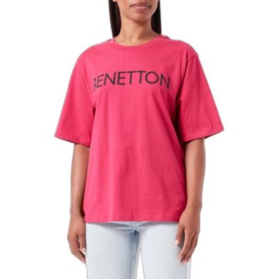 3BL0D104E United Colors of Benetton Koszulka damska, Czerwony Magenta 2e8, S 3BL0D104E United Colors of Benetton Koszulka damska, Czerwony Magenta 2e8, S