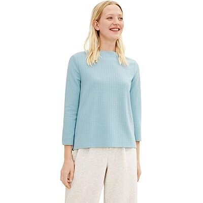 1034528 TOM TAILOR Damski bluza strukturalna , 30838 Tourmaline, M 1034528 TOM TAILOR Damski bluza strukturalna , 30838 Tourmaline, M