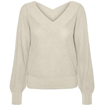 10287223 VERO MODA VMNEWLEXSUN sweter damski z dzianiny, brzoza, XS 10287223 VERO MODA VMNEWLEXSUN sweter damski z dzianiny, brzoza, XS