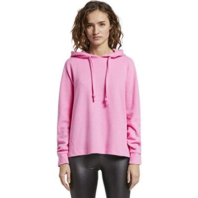 1016464 TOM TAILOR Denim Damski Przytulna bluza z kapturem , 21347 Wild Orchid Pink, S 1016464 TOM TAILOR Denim Damski Przytulna bluza z kapturem , 21347 Wild Orchid Pink, S