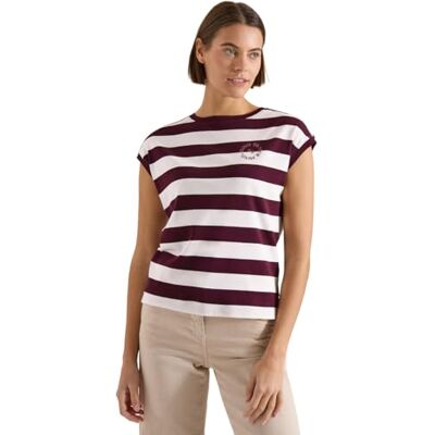 B325297 Cecil T-shirt w paski Sweet Grape Red XXL B325297 Cecil T-shirt w paski Sweet Grape Red XXL