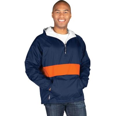 9908 Charles River Apparel Unisex kurtka przeciwwiatrowa dla dorosłych, niebieski/pomarańczowy, XS 9908 Charles River Apparel Unisex kurtka przeciwwiatrowa dla dorosłych, niebieski/pomarańczowy, XS