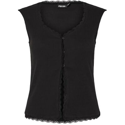 17157483-4738803 PIECES Pctirade Sl Vest Bc, czarny, L 17157483-4738803 PIECES Pctirade Sl Vest Bc, czarny, L