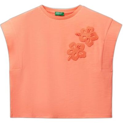 3JFAC10PD United Colors of Benetton t-shert, Różowy, 160 3JFAC10PD United Colors of Benetton t-shert, Różowy, 160