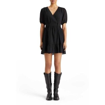 177731 Scotch & Soda Damska sukienka mini Wrap Casual, Evening Black 6647, 38 177731 Scotch & Soda Damska sukienka mini Wrap Casual, Evening Black 6647, 38