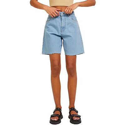 12226428 JACK & JONES Damskie szorty JJXX JXHAZEL HW Long RH AKM LN Shorts, Light Blue Denim/szczegóły: AKM3, M 12226428 JACK & JONES Damskie szorty JJXX JXHAZEL HW Long RH AKM LN Shorts, Light Blue Denim/szczegóły: AKM3, M