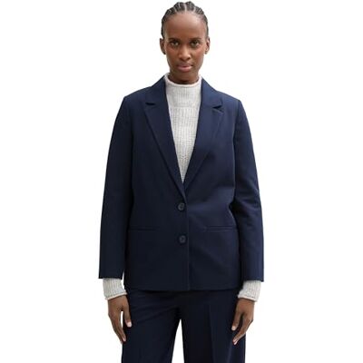 1045576 TOM TAILOR Denim Damska marynarka Regular Fit Basic, 10668 Sky Captain Blue, XXL 1045576 TOM TAILOR Denim Damska marynarka Regular Fit Basic, 10668 Sky Captain Blue, XXL