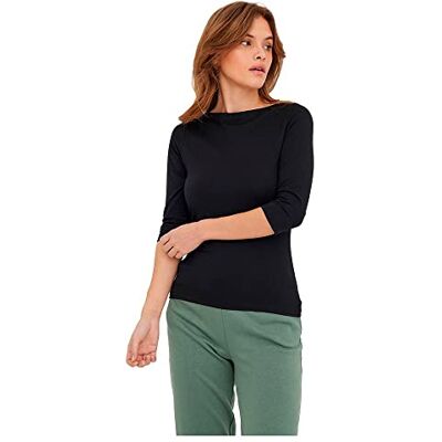 10274133 VERO MODA Długa Koszulka z długim rękawem, czarny, L 10274133 VERO MODA Długa Koszulka z długim rękawem, czarny, L