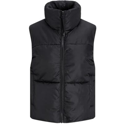 12258074 JACK & JONES Damska pikowana kamizelka JXSOLVEJ, czarny, M 12258074 JACK & JONES Damska pikowana kamizelka JXSOLVEJ, czarny, M