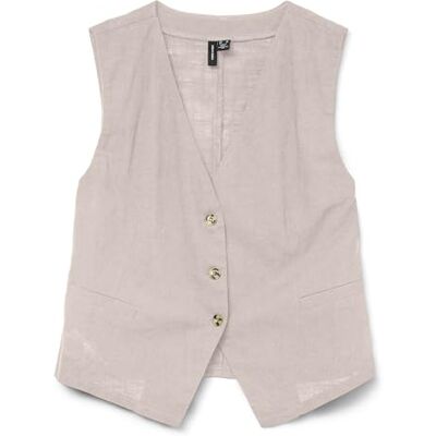 10333795-4821608 VERO MODA Vmcaia Sl Vest WVN Noos, Silver Lining, XL 10333795-4821608 VERO MODA Vmcaia Sl Vest WVN Noos, Silver Lining, XL