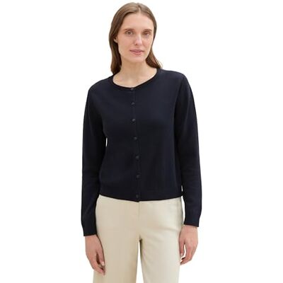 1042965 TOM TAILOR Damski kardigan z dzianiny, 10668 Sky Captain Blue, XXL 1042965 TOM TAILOR Damski kardigan z dzianiny, 10668 Sky Captain Blue, XXL