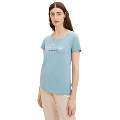 1036193 TOM TAILOR Damski T-shirt , 30838 Tourmaline, XL 1036193 TOM TAILOR Damski T-shirt , 30838 Tourmaline, XL