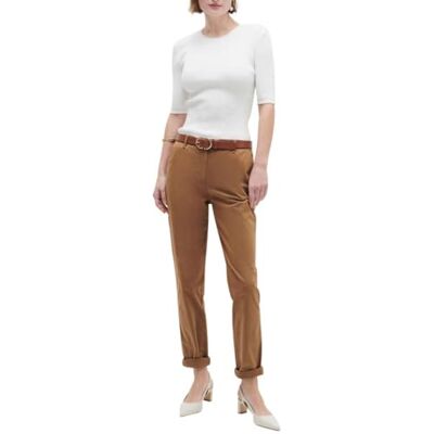 PK011-ADELMOB Caroll Spodnie damskie /CAMEL/36, br?zowy, 34 PK011-ADELMOB Caroll Spodnie damskie /CAMEL/36, br?zowy, 34