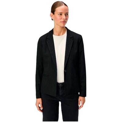 23044564 Object OBJLISA L/S BUTTON BLAZER AOP NOOS, Czarne/paski: szare, 38 23044564 Object OBJLISA L/S BUTTON BLAZER AOP NOOS, Czarne/paski: szare, 38